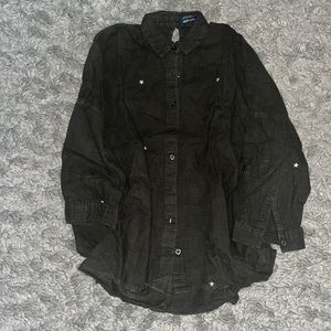 ZARA OLIVE BUTTON UP